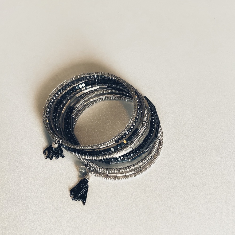 Stella & Dot Celine Wrap Bracelet in Silver